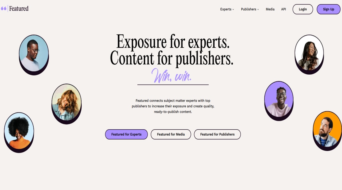 Featured home page