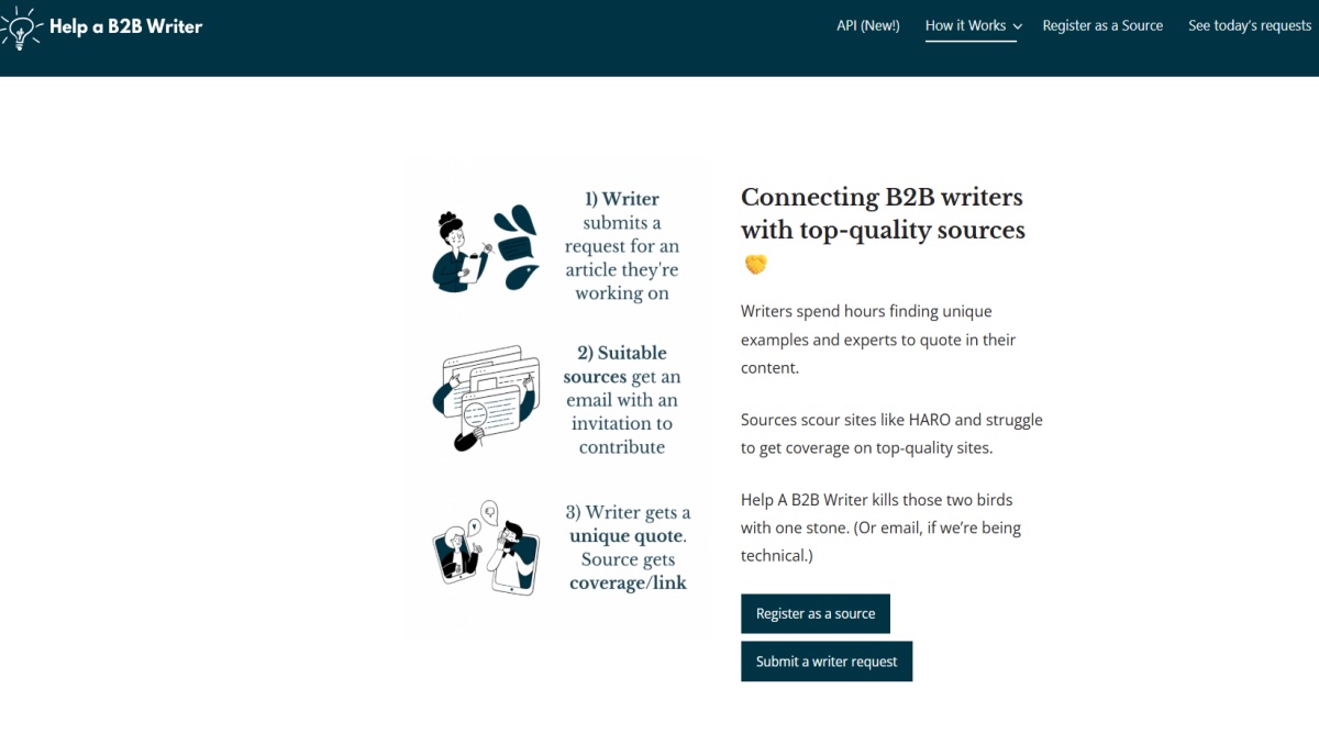 Help a B2B Writer home page