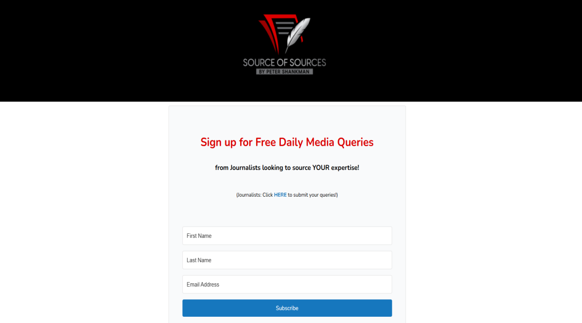 Source of Sources home page