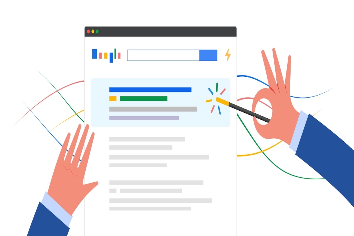 Graphic of the Google home page